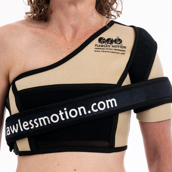 QIFEI Right Shoulder Brace for Women Men Rotator Cuff,Adjustable Shoulder  Support for Shoulder Pain Relief Black